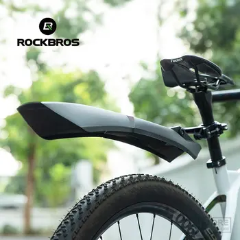 ROCKBROS אופניים פנדר להאריך להרחיב אופניים פנדר 24inch מתכוונן שחרור מהיר ומגן להאריך אופניים Mudguard להגדיר