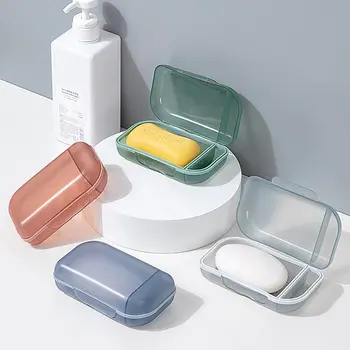 1pc נייד אטום עגול שמפו סבון בעל תיבת תיק מיכל הביתה ספק נסיעות עבור תכשיטים נקי עם מכסה