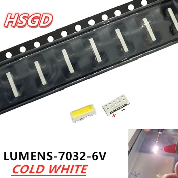 50PCS 100PCS/Lot קצה SMD LED 7032 6V 1W 160mA מגניב לבן מתח גבוה עבור טלוויזיה תאורה אחורית
