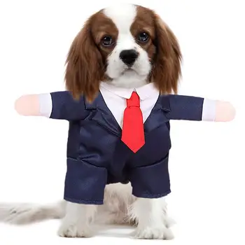 הכלב רשמית חליפות מסוגננות עניבת החליפה תחפושת שמלות כלבים רשמית הכלב הלבוש החתונה בגדים עבור כלבים קטנים