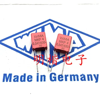 משלוח חינם 10pcs/30pcs WIMA גרמניה קבל MKP4 630V 0.047 UF 47nf 630V473 P=7.5 מ 