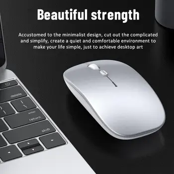 לוח מחשב טלפון העכבר האלחוטי 2.4 G USB הסוללה הכפולה עכבר אלחוטי נייד העכבר עבור המשרד הביתי משחק אילם העכבר