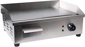 מקורה גריל השיש סטייק בתנור ובישול Plancha מתכוונן Thermostatic שליטה צלחת חמה 110V