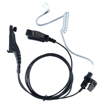 האוזנייה אקוסטית צינור רדיו אוזניה שני דרך אוזניות עם מיקרופון APX6000 APX4000 APX7000