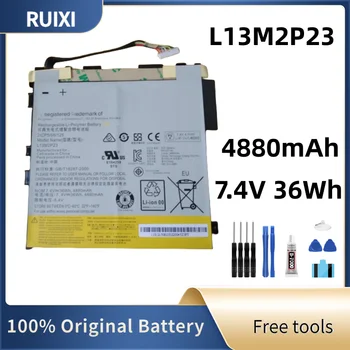 RUIXI מקורי סוללה 7.4 V 36Wh 4880mAh L13M2P23 על Miix 2 11 MIIX 211 טאב-הנייד Tablet סוללות +כלים חינם