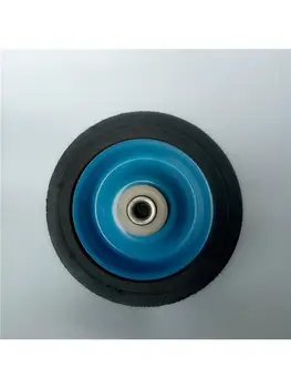 2 יח ' /הרבה 5.4 אינץ 14cm גבוהה אלסטי שקט גומי יחיד גלגל יצרן הסיטוניים אבקת גלגלי הקרון מיוחד