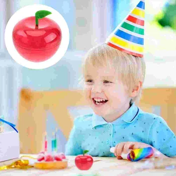 24 יח ' תפוח סוכריות תיבת כלה עיצוב מיכלים עם מכסים מקרה כיסוי פלסטיק למסיבות, תפוח בצורת ילד סוכריות אריזה