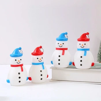 חג המולד הוביל אור אדום וכחול SnowmanOrnament חג המולד קישוטים הביתה 2023 חג המולד שמח נואל מתנות לשנה חדשה 2024