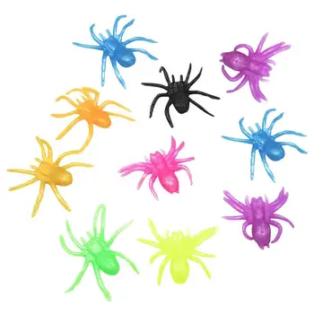 עכביש חושי מתעצבן צעצועים קמצוץ צעצוע קטן מתעצבן לסחוט צעצוע כדור הלחץ לילדים קמצוץ צעצוע גמיש Tpr תנועות עצבניות 10Pcs מיני