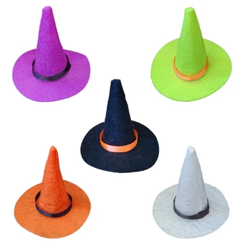 מיני מכשפות כובעים וכל מיני מטאטא קטן מכשפות כובעים על מלאכת DIY דקורטיביים מיני המכשפה כובע קישוט מלאכת Diy אספקה