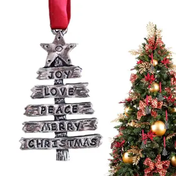 עץ חג המולד תלוי אנג ' ל דב סנטה פעמונים קישוט חג המולד מסיבת חתונה, קישוטי מתכת, תליונים מתנות חג המולד