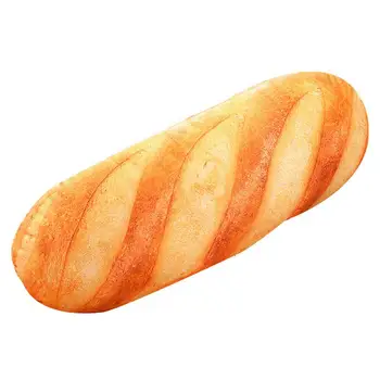 לחם קטיפה כרית לחם רך קטיפתי Plushie חמוד קטיפה לחם הכרית ממולא כרית צעצוע קישוט הבית