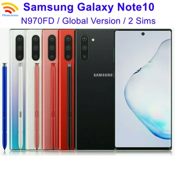 מקורי Samsung Galaxy Note 10 Note10 N970FD Dual Sim Android 256GB ROM 8GB RAM NFC Octa 4G LTE