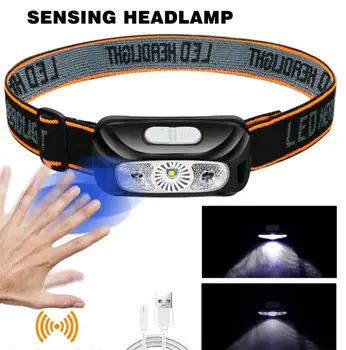 מיני LED חיישן פנס תנועת גוף פנס מובנה סוללה נטענת USB חיצוני קמפינג עמיד למים לפיד אורות