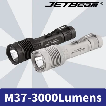 JETBeam M37 3000 Lumens 340 מטר XHP50.2 LED בהירה במיוחד לבן פנס טקטי