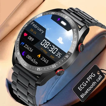 2023 החדש Bluetooth לקרוא שעון חכם גברים עמיד למים ספורט כושר גשש תצוגת מזג אוויר Mens שעון חכם עבור Xiaomi Huawei טלפון