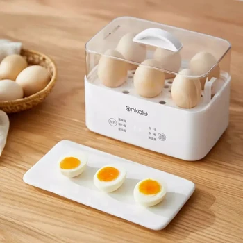 200W חשמלי, סיר ביצה אוטומטי ביצה הדוד ארוחת בוקר מכונת רפרפת ביצים Multicooker מזון חם עם מינויו 220V