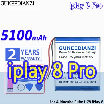 קיבולת גבוהה GUKEEDIANZI סוללה iplay8 Pro 5100mAh על Alldocube הקוביה U78 iPlay 8 Pro iPlay8 Tablet PC
