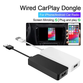 USB Wired CarPlay דונגל אנדרואיד אוטומטי אל תיבת Mirrorlink מולטימדיה לרכב נגן Bluetooth התחבר אוטומטית