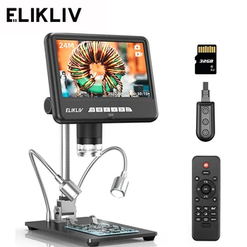 Elikliv EDM401 מקס 2K HDMI מיקרוסקופ דיגיטלי עבור אלקטרוניקה 7