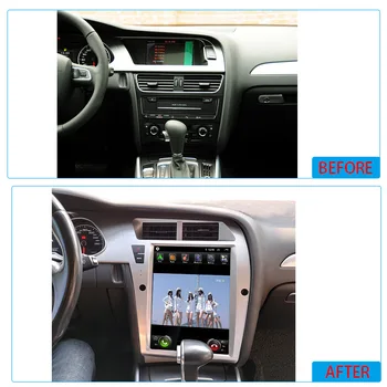 Android12 6+128G טסלה עבור אאודי A4 A4L A5 2009 עד 2012 אנדרואיד רדיו במכונית סטריאו נגן מולטימדיה GPS Navig מסך מגע יחידת הראש