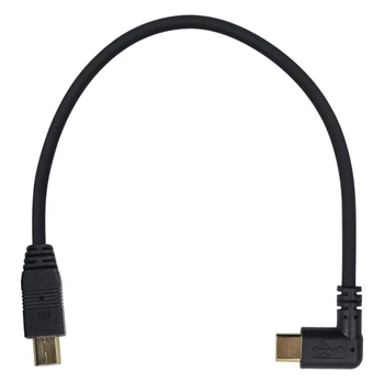 Mini USB Type C מתאם ממיר כבלים טלפון מצלמה כבל OTG 90 מעלות USB 3.1 Type C זכר USB Mini זרוק משלוח