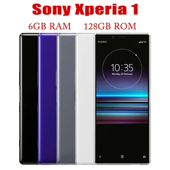 Sony Xperia 1 J9110 XZ4 6GB RAM 128GB ROM כרטיס כפול NFC LTE אוקטה Core 3 מצלמה אחורית טלפון נייד מקורי סמארטפון Smartphone