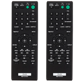 2X Rmt-D197A חכם לשליטה מרחוק על Sony Dvd Dvp-Sr210 Dvp-Sr210p Dvp-Sr510h Dvp-Sr510