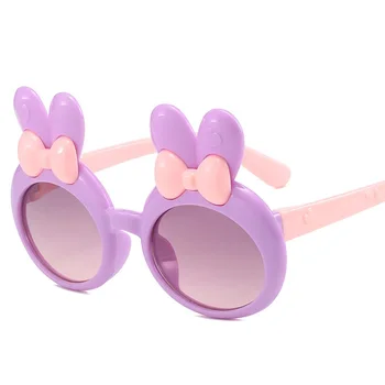 ילדים אוזני הארנב קשת משקפי שמש לילדים בנות חדש בסגנון קוריאני תינוק חמוד ההגירה משקפיים צילום אופנה משקפיים 2023