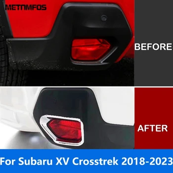 עבור סובארו XV Crosstrek 2018-2021 2022 2023 שטח כרום אחורי אור ערפל מנורה לכסות לקצץ Foglight לוח אביזרי רכב סטיילינג