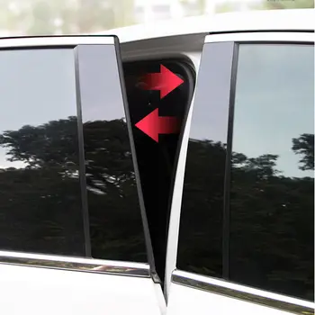 6Pcs המכונית עמוד הודעות הדלת לקצץ החלון כיסוי מדבקות קיט עבור קיה בקדנצה VG/K7 2010 2011 2012 2013 2014 2015 2016