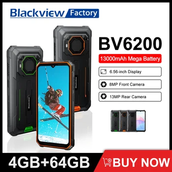 Blackview BV6200 13000mAh כפול 4G Celular 6.56