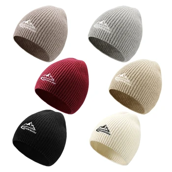 G92F ביני כובע לגברים Wools כובע סרוג, חורף חם, כובע לנשים עבה חם הכובע