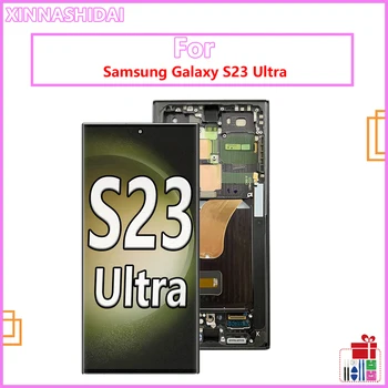 100% נבדק על סמסונג S23 אולטרה מסך מגע LCD דיגיטלית עבור Samsung Galaxy S23 אולטרה 5G S918 S918B S918U תצוגה
