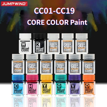 JUMPWIND 18ml CC01-CC19 צבעים הדגש העיקרי הליבה צבע CMYK פיגמנט להרכבה מודל ציור ספריי כלים תחביב DIY