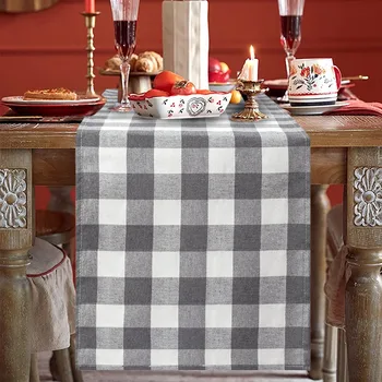 מעוצב שולחן דגלים לחג המולד המשפחתיים רטרו, מטבח הכלב השולחן המרכזי קישוטי חג המולד שולחן האוכל