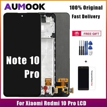 מקורי OLED Xiaomi Redmi Note 10 PRO תצוגת LCD מסך מגע דיגיטלית הרכבה לredmi Note10 PRO LCD מחליף