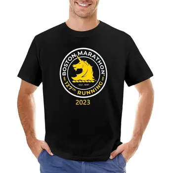 מרתון בוסטון טי-שירט מצחיק חולצה בגדים לגבר חולצות t לגברים גרפי