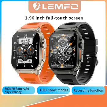 LEMFO שעון חכם גברים, נשים, ספורט IP68, עמיד למים 2.0 אינץ 600mah סוללה גדולים Smartwatch 2023 Bluetooth לקרוא מקומי מוסיקה