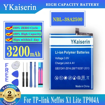 YKaiserin 3200mAh NBL-38A2500 סוללה עבור TP-link Neffos X1 לייט X1Lite TP904A TP904C batteria batterij במלאי