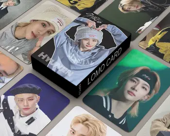 55pcs/סט Kpop StrayKids Hyunjin פליקס Lomo כרטיסי חבר אחד Photocards עבור אוהדים תועה ילדים 5-כוכבים S-class אלבום תמונות קלפים.