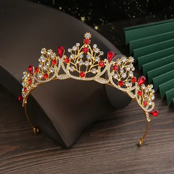 רומנטי הכתר עבור בנות יהלומים מלאכותיים בעבודת יד כתר פנינה בגימור ליום הולדת מסיבת חתונה אביזרים תכשיטים מתנות
