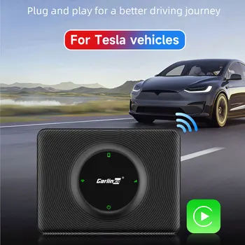 Carplay Activator Dongle להמיר מחובר אלחוטית מכונית לשחק Dongle 2.4 G+5G WIFI מהיר ההתאמה עבור Iphone IOS עבור דגמי מכוניות טסלה
