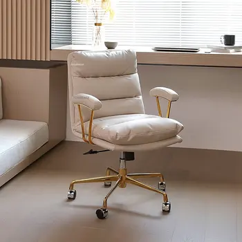 מודרני עור Office כיסאות רהיטים של Office הביתה השינה אור יוקרה מעצב כיסא המחשב יוקרתית הכיסא המסתובב