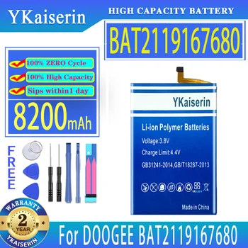 YKaiserin 8200mAh החלפה סוללה עבור DOOGEE BAT2119167680 טלפון נייד Batteria