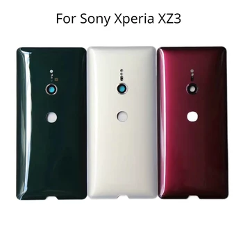 עבור Sony Xperia XZ3 H9436 H9493 H8416 H9496 בחזרה את מכסה הסוללה האחורית הדלת במקרה דיור עם עדשת המצלמה