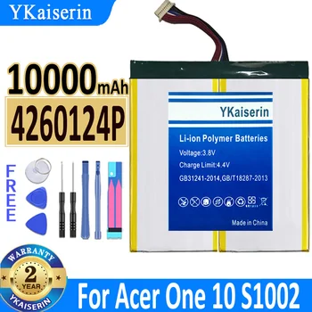 YKaiserin סוללה 4260124P 10000mAh עבור Acer אחד 10 One10 S1002 מחשב נייד לטאבלט החלפת Bateria + כלים חינם