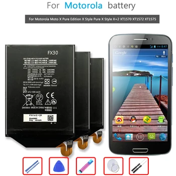 FX30 3000mAh סוללה בטלפון עבור Motorola Moto X Pure Edition X סגנון טהור X סגנון X+2 XT1570 XT1572 XT1575 Bateria