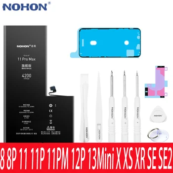 NOHON סוללה עבור iPhone 11ProMax 12 11 Pro 12 13 מיני XSMax XS XR-X SE 2020 8 עבור iPhone12 iPhone11ProMax iPhoneSE iPhone8