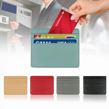 Multi-Card Pack אדם ארנקי דק במיוחד מיני עסקים הבנק אשראי. מחזיק כרטיס ארנק נשים קטן מטבע כרטיסי כיסוי נרתיק תיק תיק